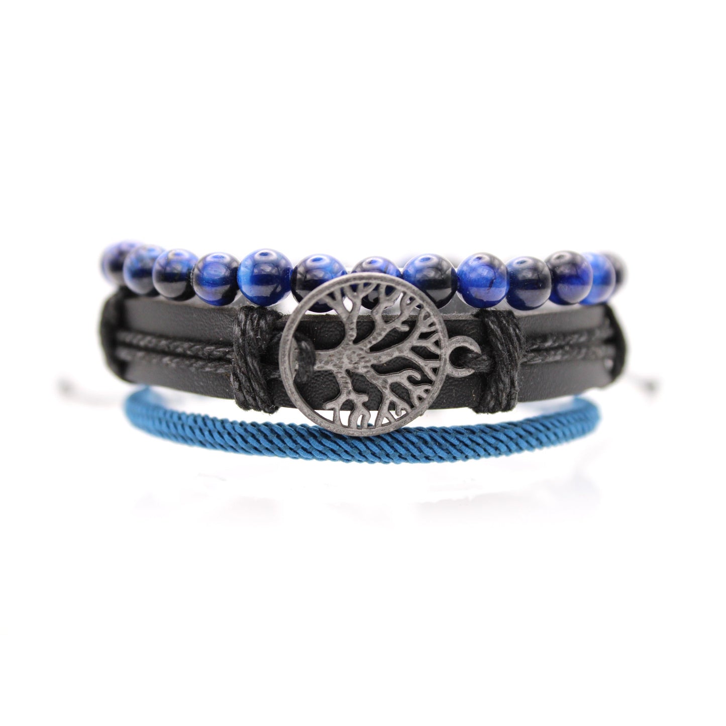Elemental Strength Bracelet Set for Men Harness Natural Power with Confident Style