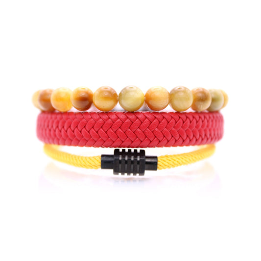 Imperial Unity Folk Bracelet Set for Men
