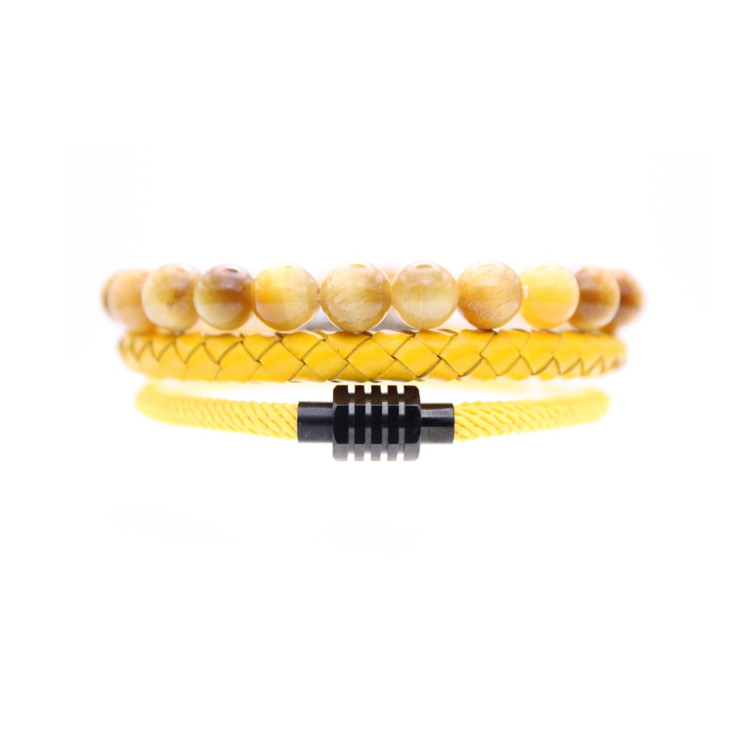 Tiger's Gaze Folk Bracelet Set for Men